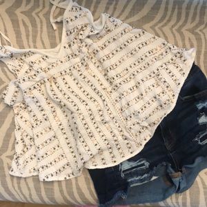 Free people flowy crop sequins